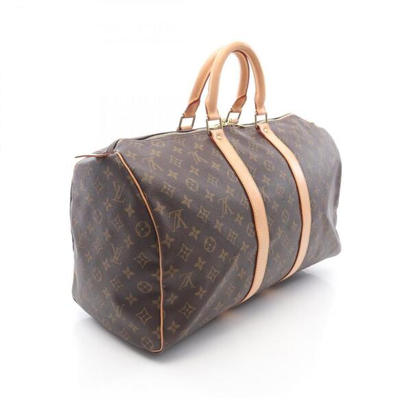 LOUIS VUITTON Brown Monogram Leather Boston Bag - Picture 2 of 10